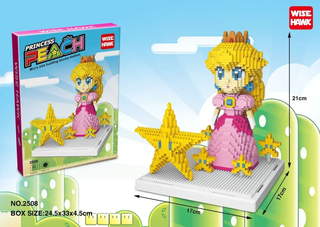 MINISO 2508 Mario Game Peach Micro Figures