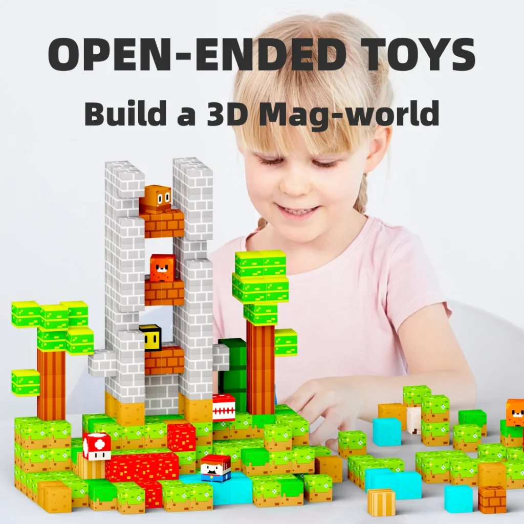 90PCS Mario Magnetic Blocks STEM Toy Build Set - Image 5